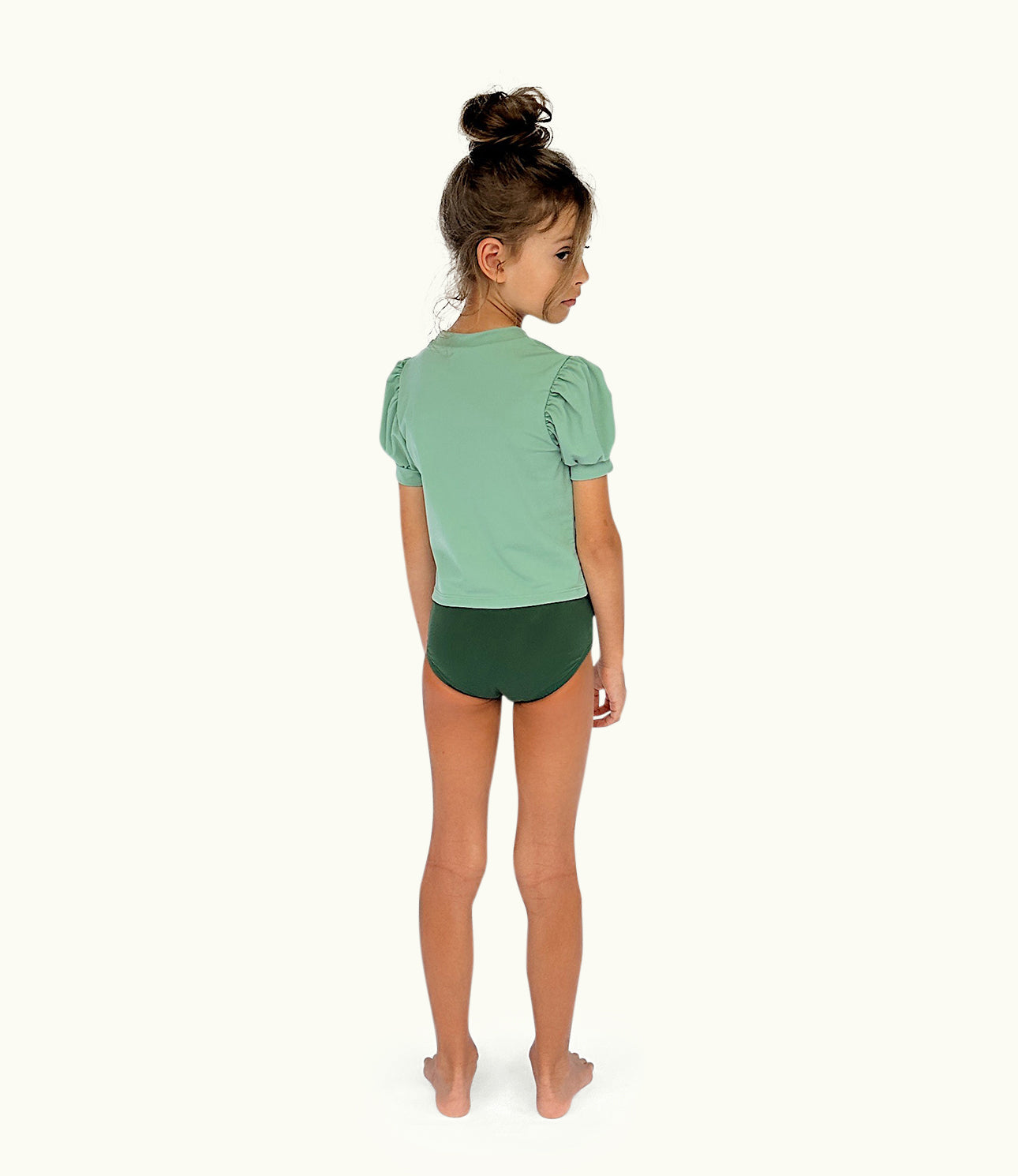 THE HIGH WAIST BIKINI BOTTOM - PINE
