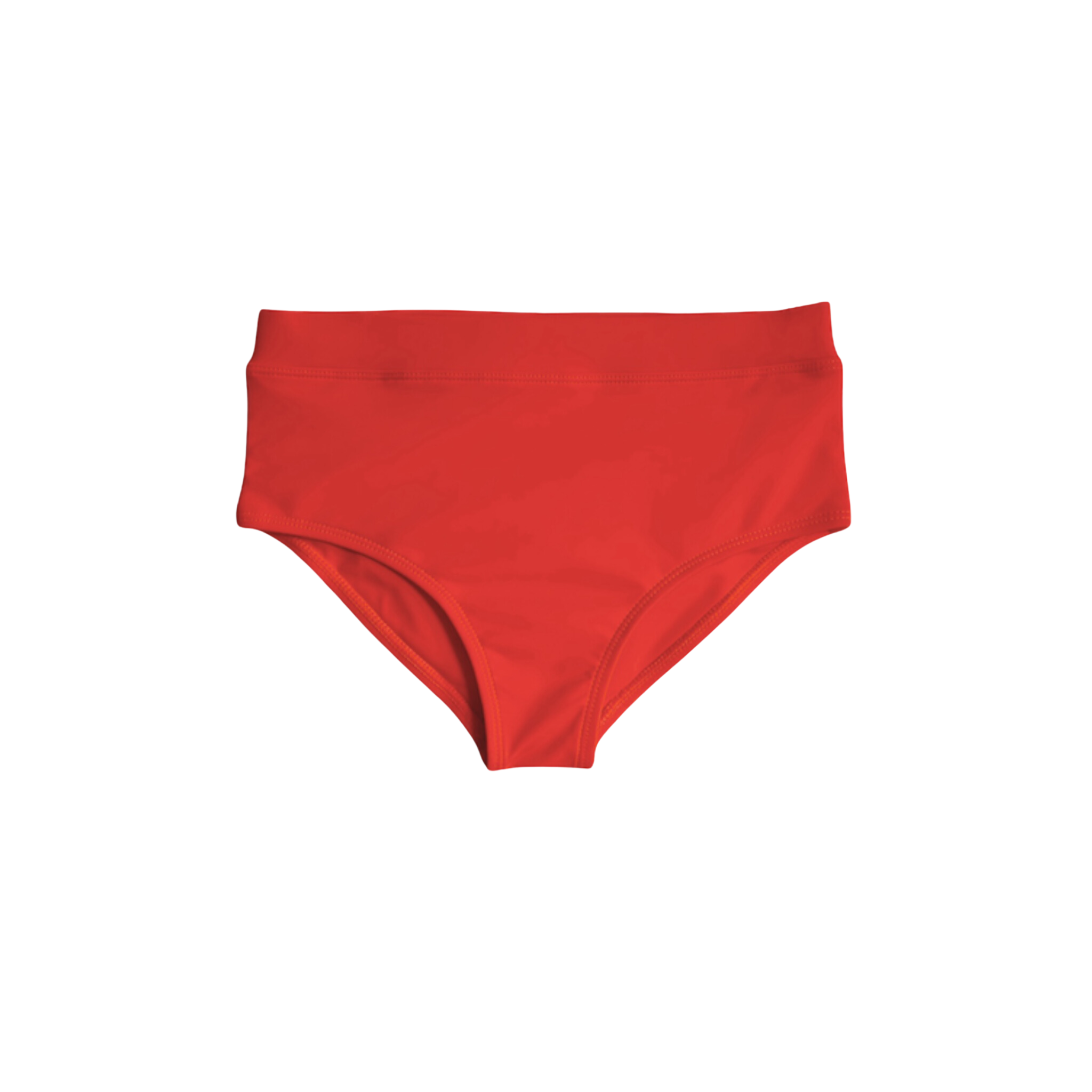 THE HIGH WAIST BIKINI BOTTOM - MANDARIN